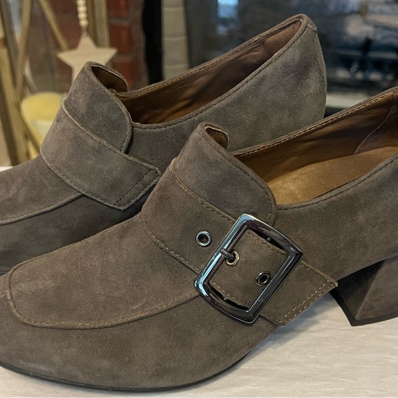 Earthies By Earth Women's Suede Leather Heels Loafer Size US 8.5B Rhea - Picture 3 of 7